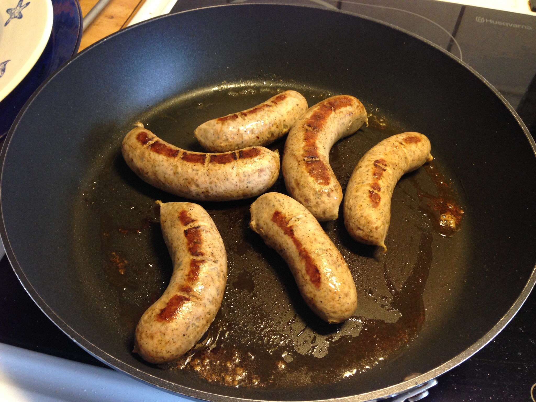 Fläskkorv med chili och örter
